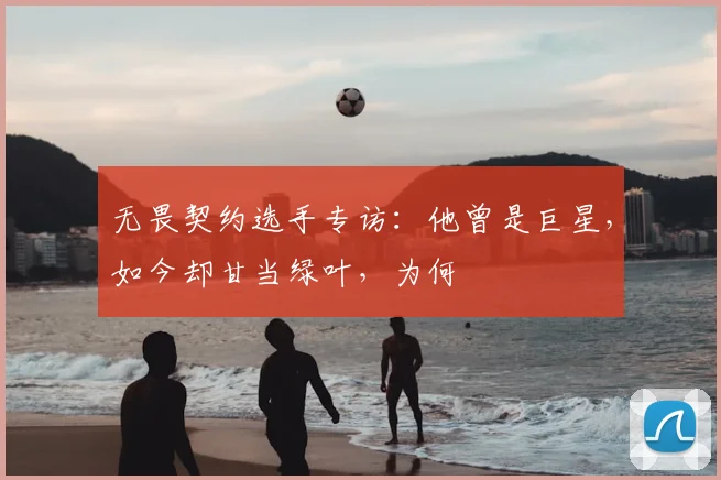 无畏契约选手专访：他曾是巨星，如今却甘当绿叶，为何